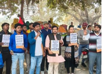 भोरे में आइसा का राज्यव्यापी प्रतिरोध मार्च, छात्राओं पर बढ़ते अत्याचार और भाजपा नेताओं के बयानों का किया विरोध